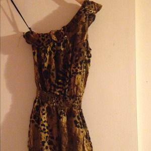 Cheetah Print Romper