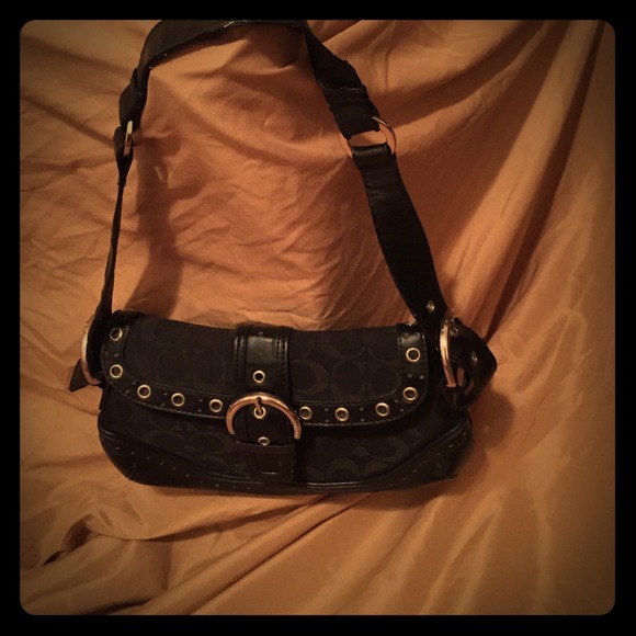 Black coach purse