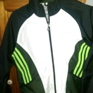 Adidas track suit black and neon for women