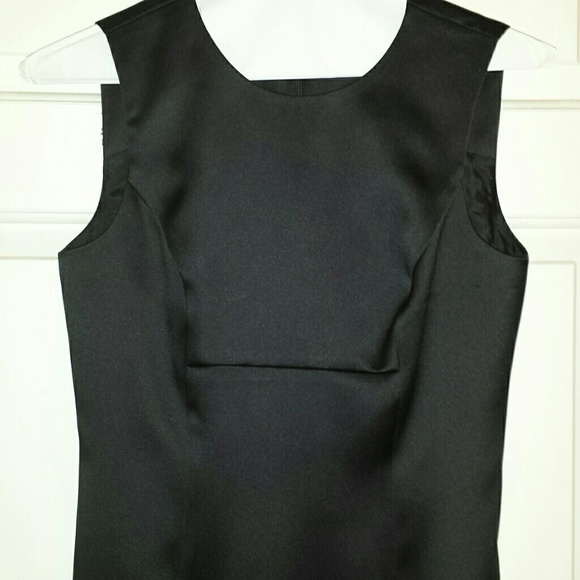 Black Satin Vintage 90's BCBG Dress Satiny Silky
