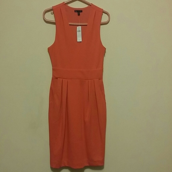 GAP Orange Sleeveless Dress with Pockets