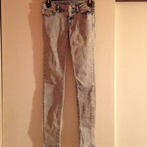 PacSun acid wash gray jeans