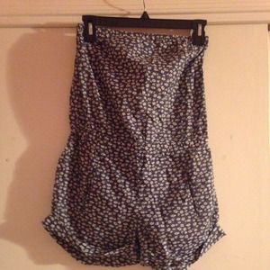 Jack Wills Floral Strapless Romper