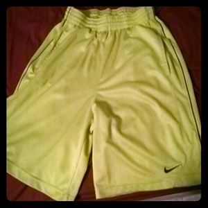 Lime green Nike shorts
