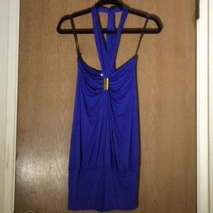 Royal Blue Halter Top