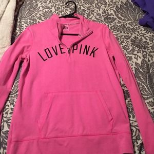Pink half zip up