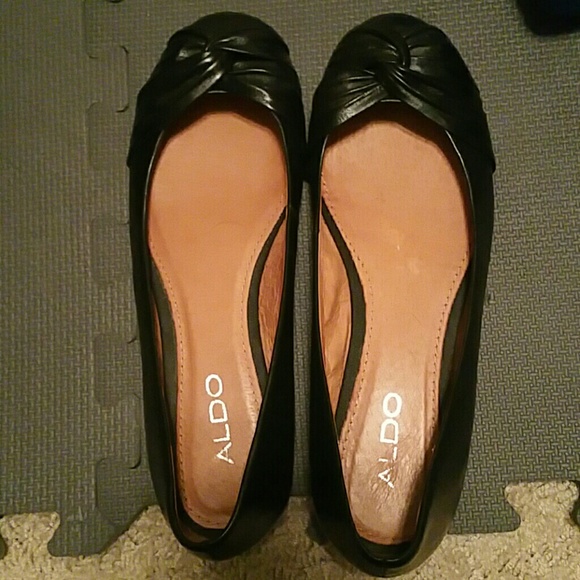 Black Aldo flats