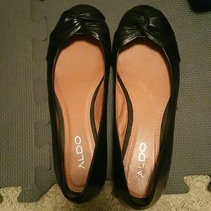 Black Aldo flats