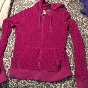 Sweat suit zip up jacket