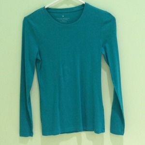 Banana Republic teal long sleeve shirt