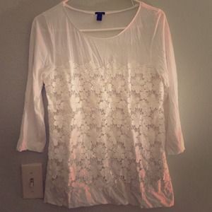 J Crew Lace Shirt