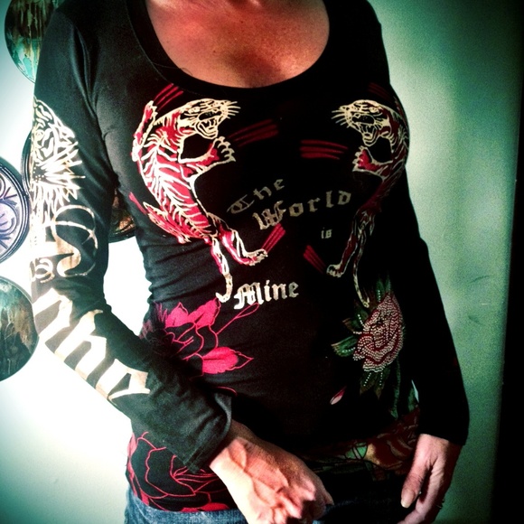 Sexy Ed Hardy Tiger shirt new