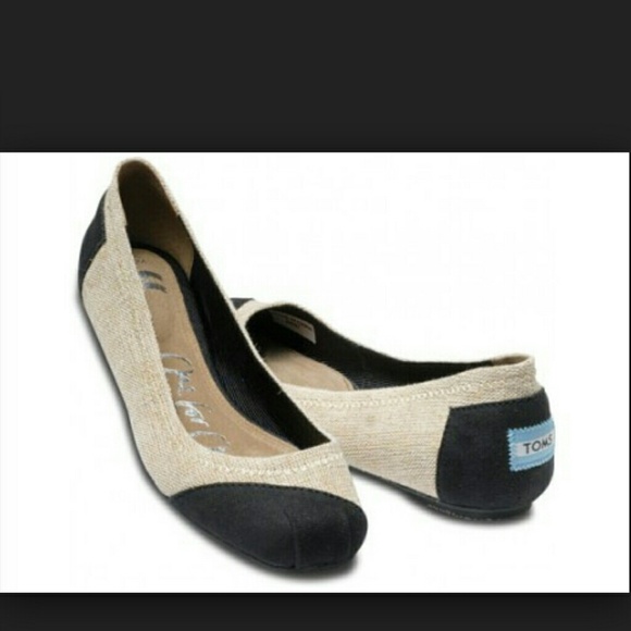 Toms Burlap Ballet Flats
