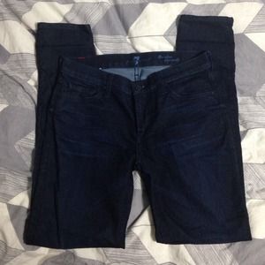 REDUCED!- 7 For All Mankind dark denim jeans.