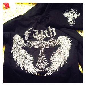 Black Faith Studded Track Suit