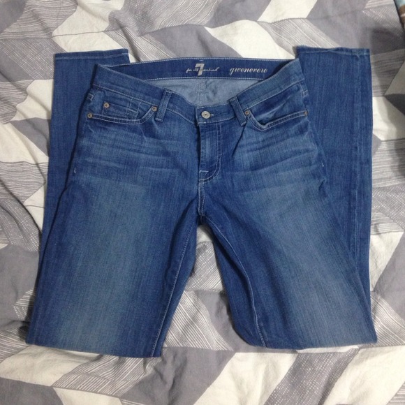 REDUCED!- 7 For All Mankind light wash denim jeans