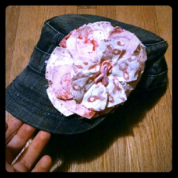 Breast Cancer Flower Hat