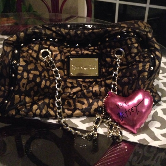 Betsey Johnson leopard purse