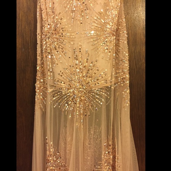 Aidan Mattox Sunburst Gown - Picture 3 of 4