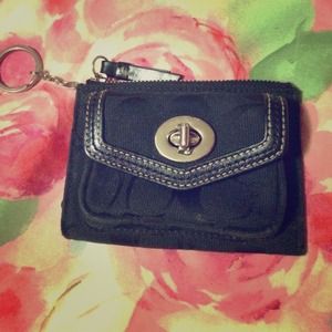 Coach mini keychain wallet