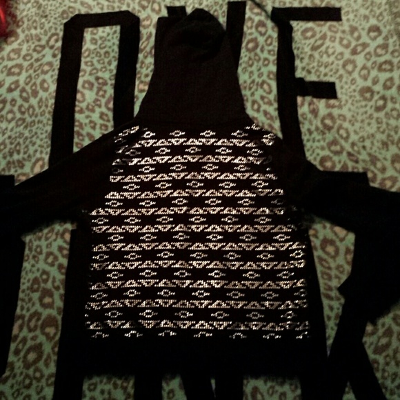 Victoria's secret PINK aztec bling zip hoodie