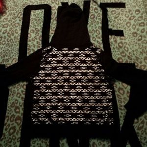 Victoria's secret PINK aztec bling zip hoodie