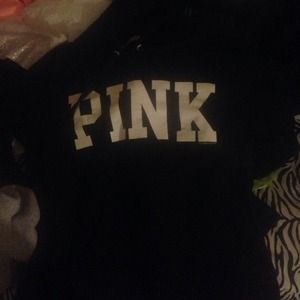 Black pink hoodie