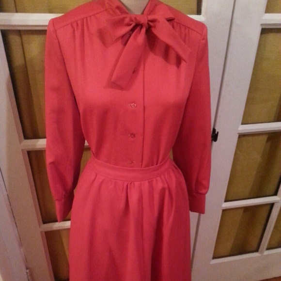Vintage red and 2piece set paired perfectly.