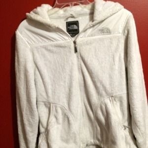 White Hooded North Face Jacket
