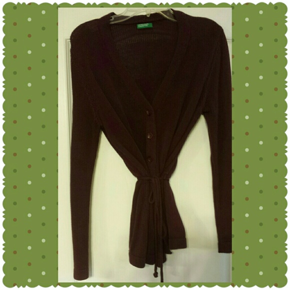 Burgundy United Colors of Benetton Cardigan