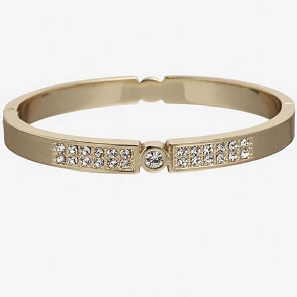 Pave Hinge Bracelet - Gold