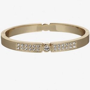 Pave Hinge Bracelet - Gold