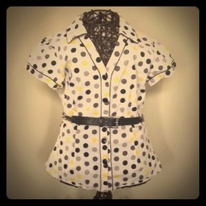Free with purchase- Fun polka dot blouse