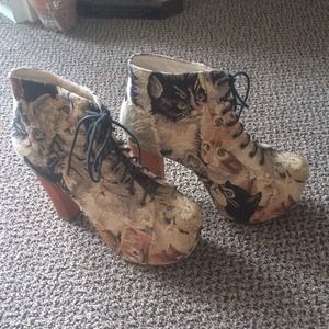 Jeffery Campbell cat tapestry Lita