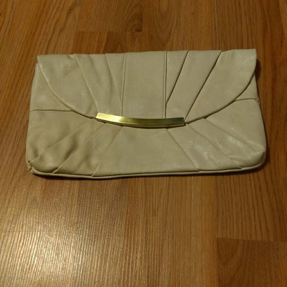 Nude beige clutch