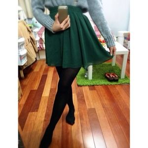 Party chiffon skater skirt