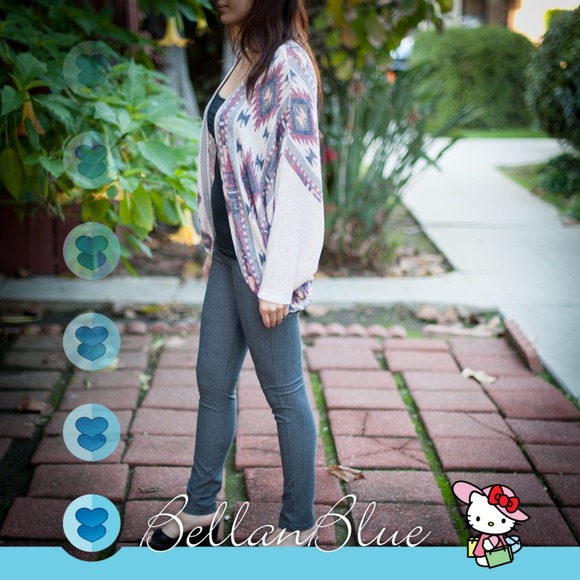 The SULMA print cardigan - MAUVE mix - Picture 2 of 4