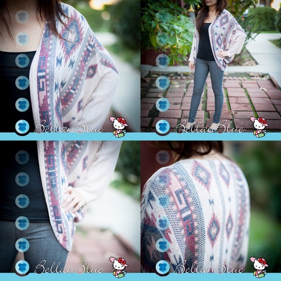 The SULMA print cardigan - MAUVE mix - Picture 4 of 4