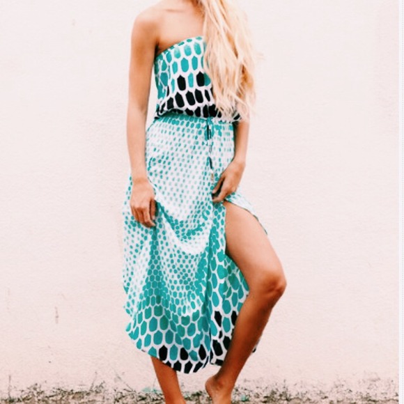 gillia clothing hawaii . cyan dress . summer 2014