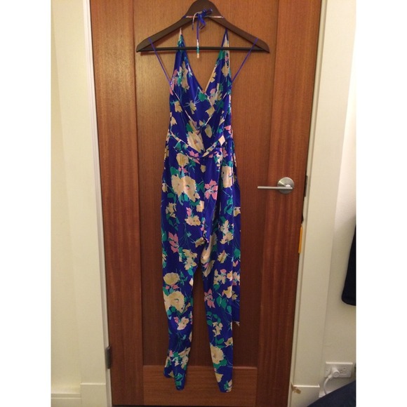 ๐ทSOLD๐ท Yumi Kim Blue Floral Jumpsuit - Picture 3 of 4