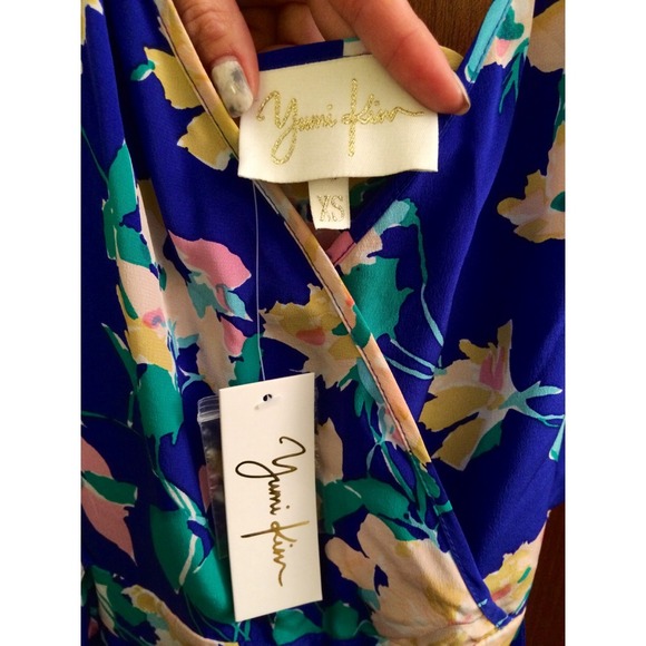 ๐ทSOLD๐ท Yumi Kim Blue Floral Jumpsuit - Picture 4 of 4