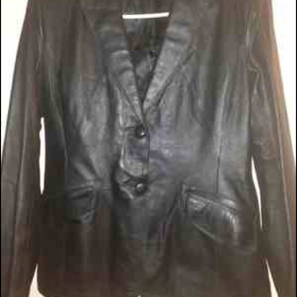 Soft leather blazer in medium - Picture 1 of 1