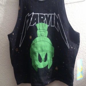 Super rad Marvin the Martian crop top!