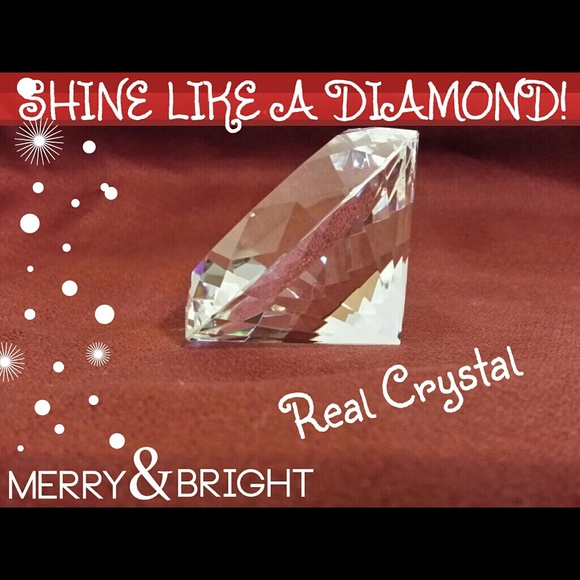 Real Optical Crysyal Diamond approx. 3 inches