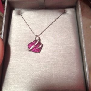Zales heart necklace