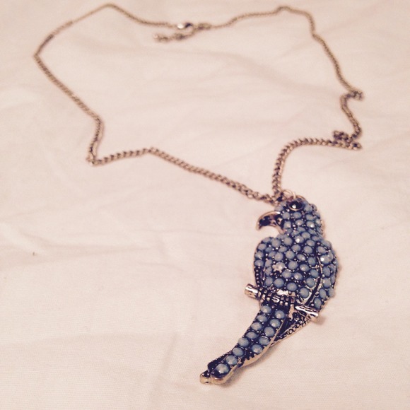 Light Blue Parrot Necklace