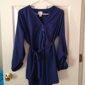 Navy maternity tunic