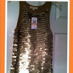 Michael *Michael Kors knit/foil NWT party dress