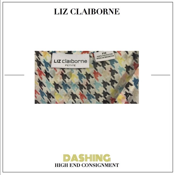 Reduced Price!! Liz Claiborne Pattern Blouse - Picture 3 of 3