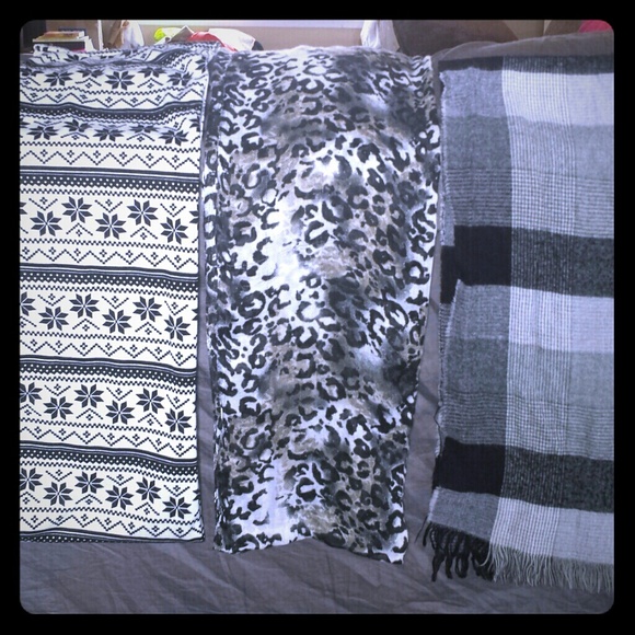 Three scarves